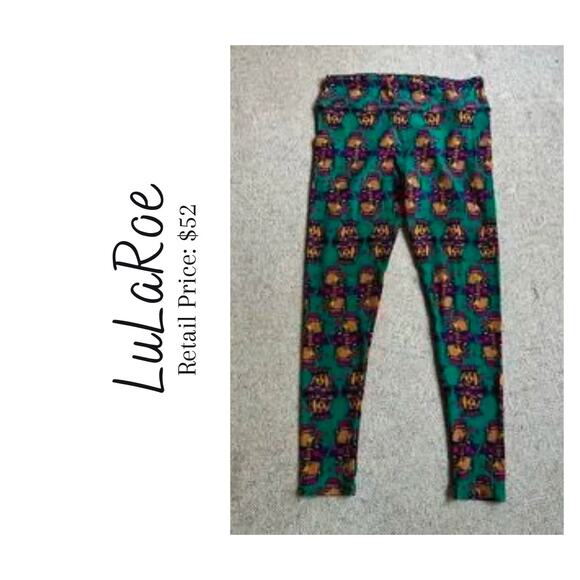 NWOT Lularoe Leggings Cards Queen of Diamonds King Poker TC Tall & Curvy - Picture 1 of 6